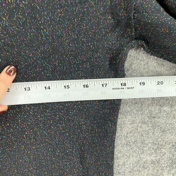 A New Day Sweater Pullover Women XS Black Knit V-Neck Long Sleeve Rayon Casual - Picture 5 of 7